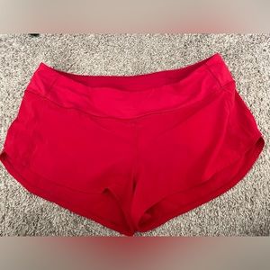Lululemon Red Low Rise Shorts